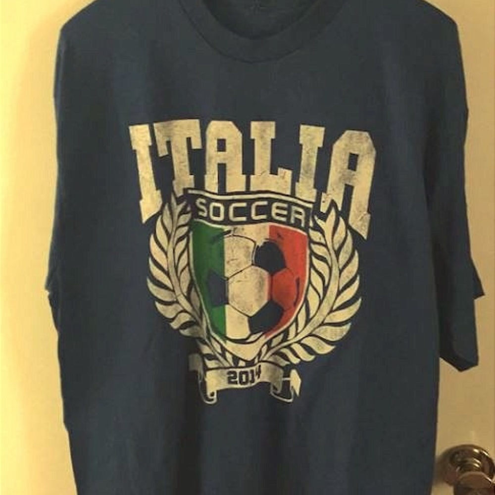 Italy T-shirt Italian Blue Soccer
